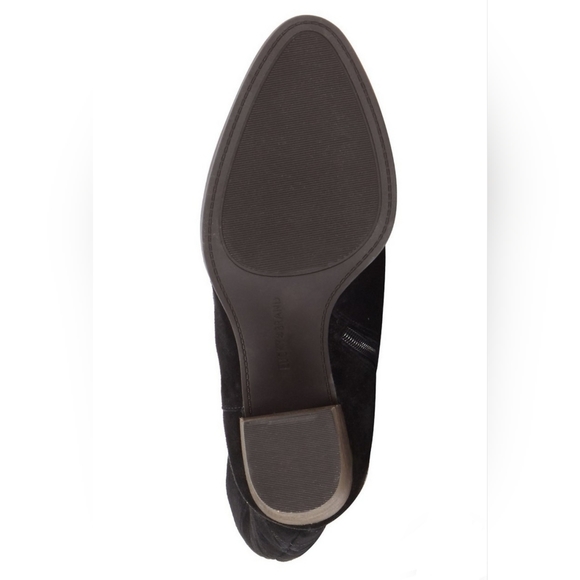 Stylish Lucky Brand Black Suede Stitch Patterned Boots - Picture 8 of 8